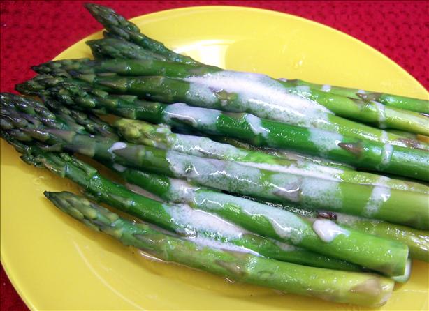 Oven Baked Asparagus With Mustard Sauce. Photo by PaulaG
