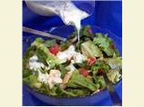 Spring Salad With Chive Blossom Dressing