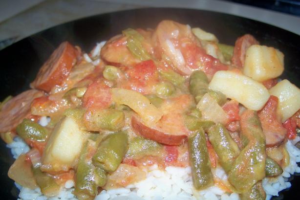 Smoked Sausage, Green Beans & Potato Skillet. Photo by lauralie41