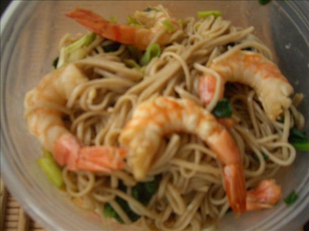 Soba and Shrimp Salad. Photo by chia