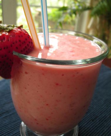 Strawberry Colada Smoothie. Photo by Caroline Cooks