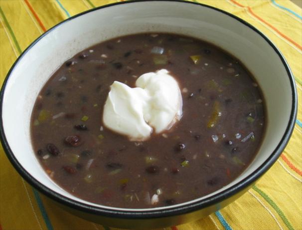 Soupy Black Beans. Photo by flower7