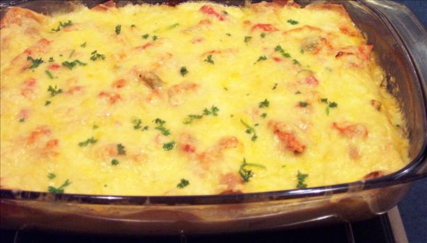 Cheesy Chicken Enchiladas. Photo by Jen T