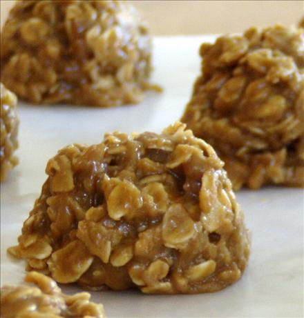 Peanut Butter Oatmeal No Bake Cookies (No Wheat / No Egg). Photo by Heather'sKitchen