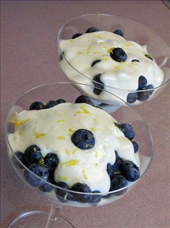 Blueberrries With Lemon Cream. Photo by Rita~