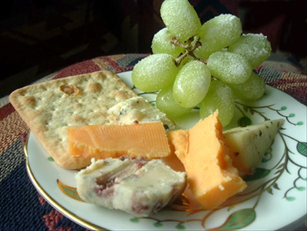 Frosted Green Grapes for Garnish. Photo by Bergy
