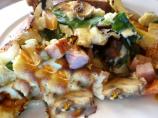 Crustless Stir-Fry Quiche, or Scrambled Omelette. Photo by Bergy