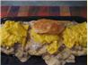 Biscuits & Gravy & Eggs Extraordinaire. Recipe by Pellerin