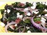 Sauteed Spinach With Red Onion, Bacon & Blue Cheese