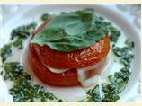 Tomato and Mozzarella Burger. Photo by Sackville