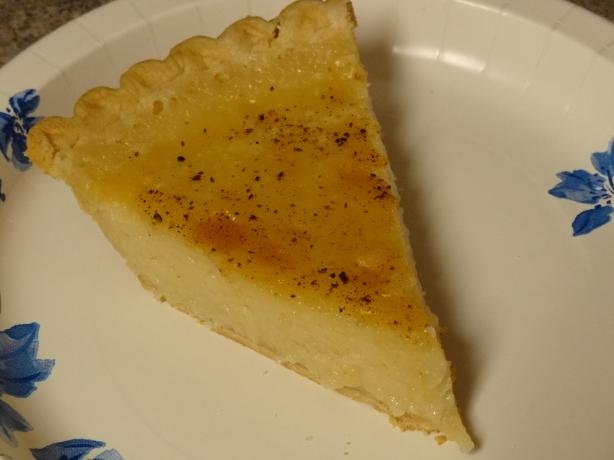 Amish Sugar Cream Pie. Photo by daisygirl0210