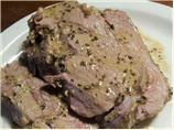Leg of Lamb With Mustard Sauce