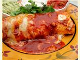 Chicken and Refried Bean Enchiladas