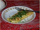 Shrimp and Spinach Omelet. Photo by David J Rust