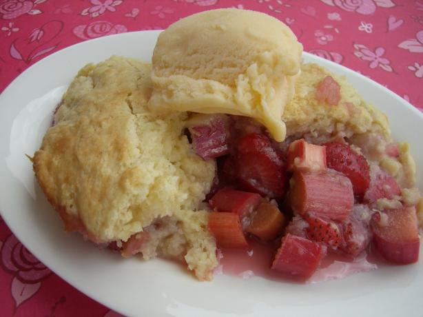Easy Rhubarb Cobbler. Photo by Chef*Lee