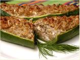 Stuffed Zucchini With Walnuts and Feta