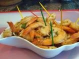 Garlic Prawn Appetizer on Baguette Toasts