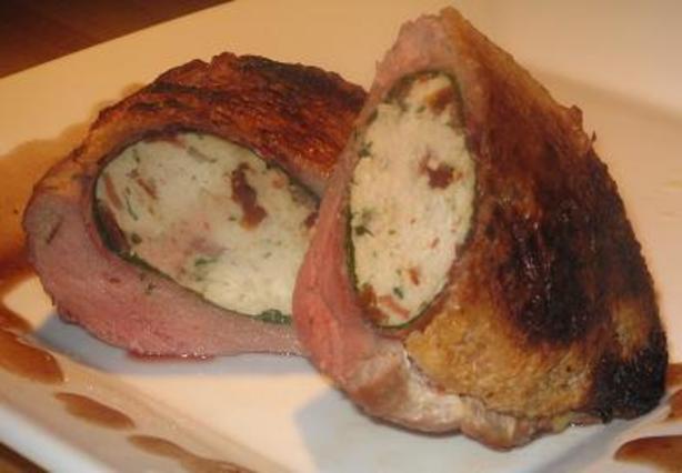 Duck Breast Stuffed With Ham and Sun-Dried Tomatoes. Photo by The Flying Chef
