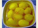 Potatoes Braised in Saffron Stock