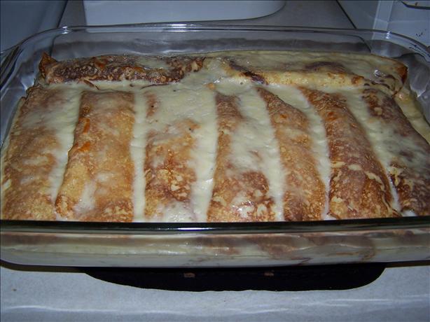 Crab and Shrimp Crepes With Mornay Sauce. Photo by ChrisMc