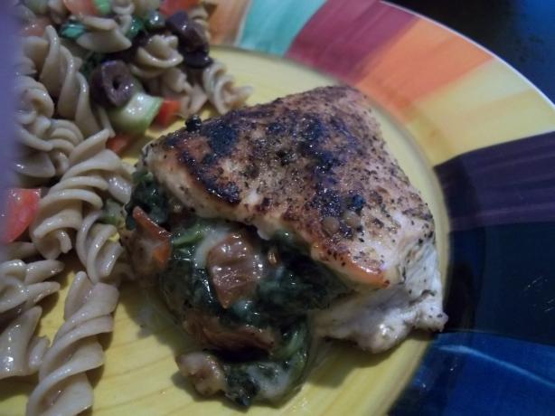 Chicken Breasts Stuffed With Spinach & Sun-Dried Tomatoes. Photo by rpgaymer