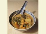 Garlic, Chickpea and Spinach Soup