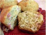 Ginger Rhubarb Muffins