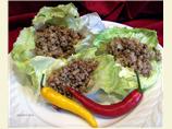 Pork in Lettuce Leaf Cups