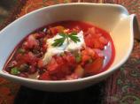 Summer Gazpacho With Garlic Cumin Sauce