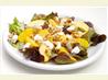 Red Leaf Lettuce With Peach and Fresh Chevre