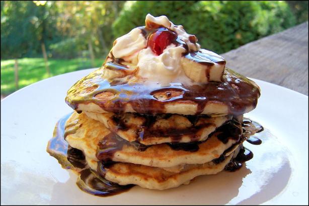 Banana Split Pancakes. Photo by NcMysteryShopper