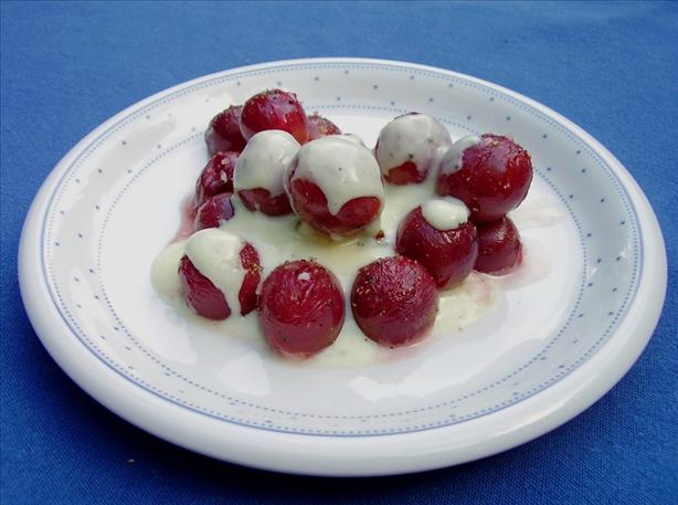 Roasted Grapes With Yogurt. Photo by Thorsten