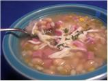 Summer Corn and White Bean Soup