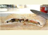 Stuffed Focaccia With Roasted Eggplant and Oregano