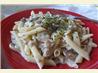 Penne Pasta With Mushroom Clam Sauce and Cheeses. Recipe by kzbhansen