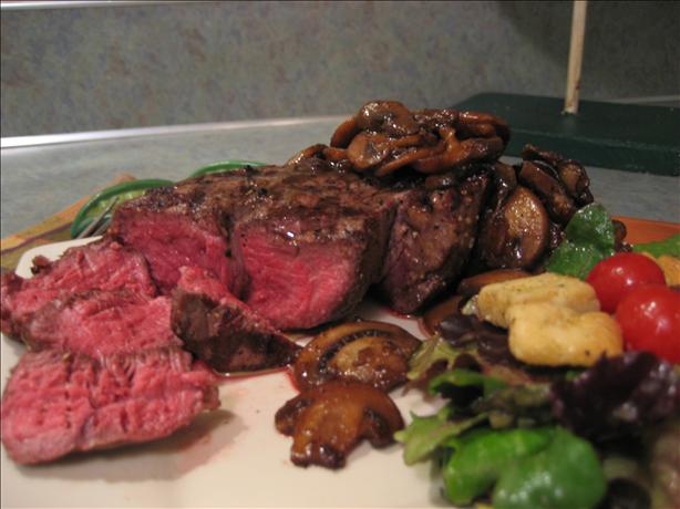 Perfect Tenderloin Steak / Filets With Mushrooms. Photo by Pellerin