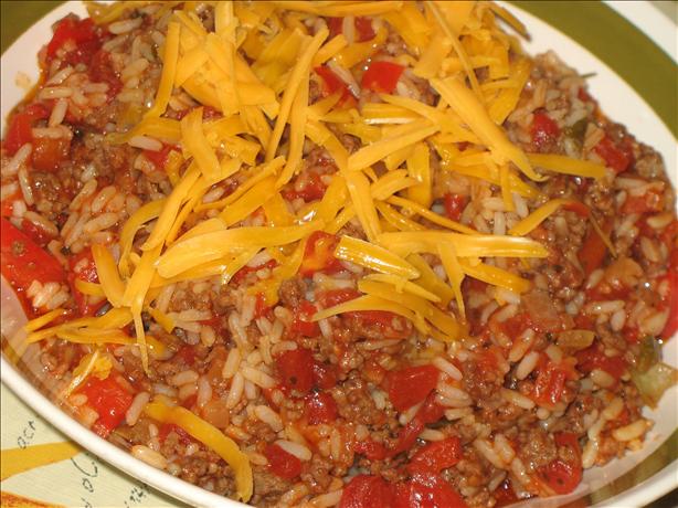 Hamburger-Rice  Skillet. Photo by Lori Mama