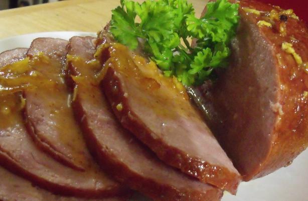 Baked Ham With Orange and Ginger Glaze. Photo by Darkhunter