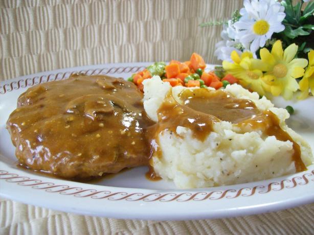 Smothered Hamburger Steak. Photo by Chef shapeweaver &copy;