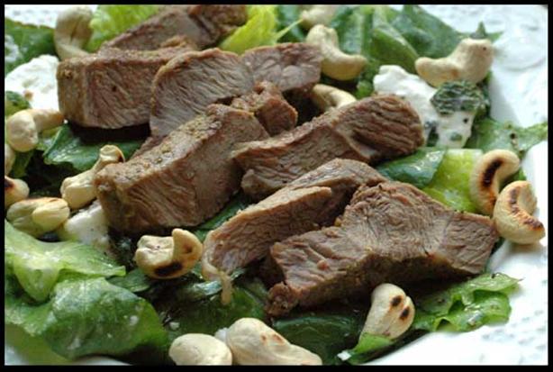 Middle Eastern Lamb Salad With Spinach & Feta (Low Carb). Photo by Sackville