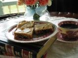 Coffee Pecan Crunch Bars W/Coffee Icing