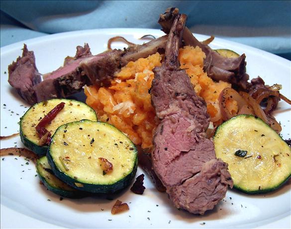 Herbed Rack of Lamb. Photo by PaulaG