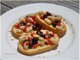 Red, White and Blue Bruschetta. Photo by Lacy S.