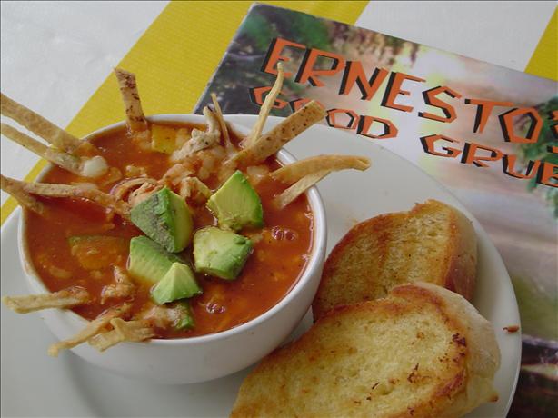 Dionicia's Famous Chicken Tortilla Soup. Photo by Pepina Rae