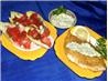 Corn-Flake Crusted Fish Fillets With Chile-Cilantro Aioli. Recipe by MommyMakes