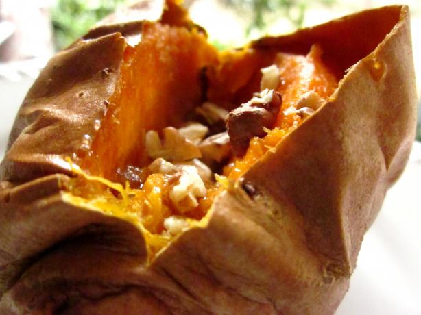 Baked Sweet Potatoes With Brown Sugar-Pecan Butter. Photo by gailanng