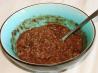 Chocolate-Peanut Butter Oatmeal. Recipe by Sweet Baboo