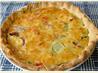 Roasted Vegetable and Gruyere Quiche