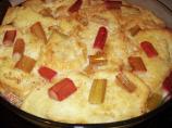 Rhubarb Bread Pudding