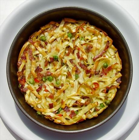 Spaghetti Frittata from Leftovers. Photo by Inge 1505
